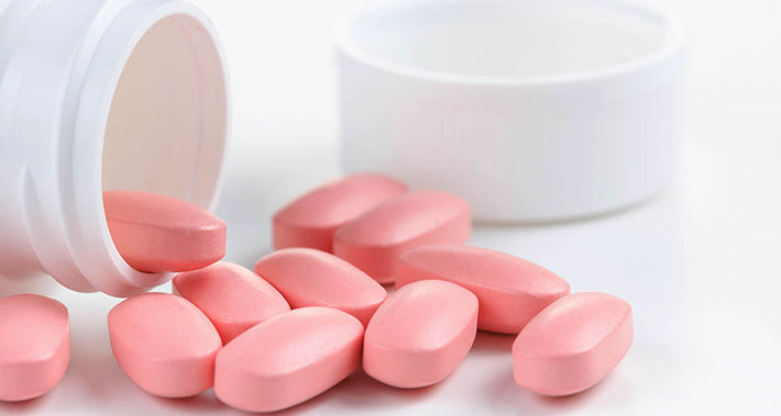 pink prescription pills